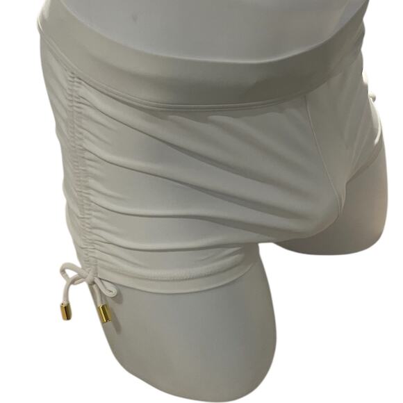 Andrew Christian Adjustable Swim Trunks White Medium - Picture 3 of 6